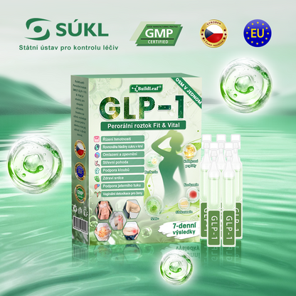 Oficiální obchod ČR | BuildLeaf® GLP-1 8-v-1 Fit & Vital Řešení (Jednou denně, viditelné změny za 7 dní)  Obezita, kardiovaskulární zdraví, cukrovka, spánková apnoe, zdraví střev, problémy se klouby a další 🌿
