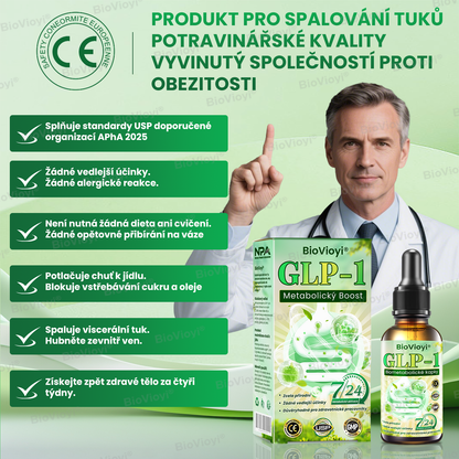 Doporučeno Klinikou Mayo | Oficiální obchod | BioVioyi® GLP-1 Metabolický Boost – kapky na hubnutí a zdraví 🔥 (Spalovač tuků v potravinářské kvalitě – vyvinutý Obesity Society)