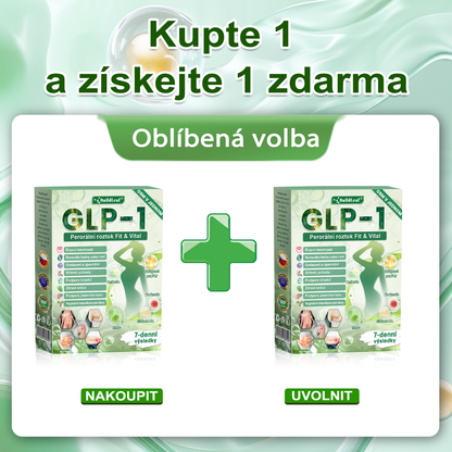 Oficiální obchod ČR | BuildLeaf® GLP-1 8-v-1 Fit & Vital Řešení (Jednou denně, viditelné změny za 7 dní)  Obezita, kardiovaskulární zdraví, cukrovka, spánková apnoe, zdraví střev, problémy se klouby a další 🌿