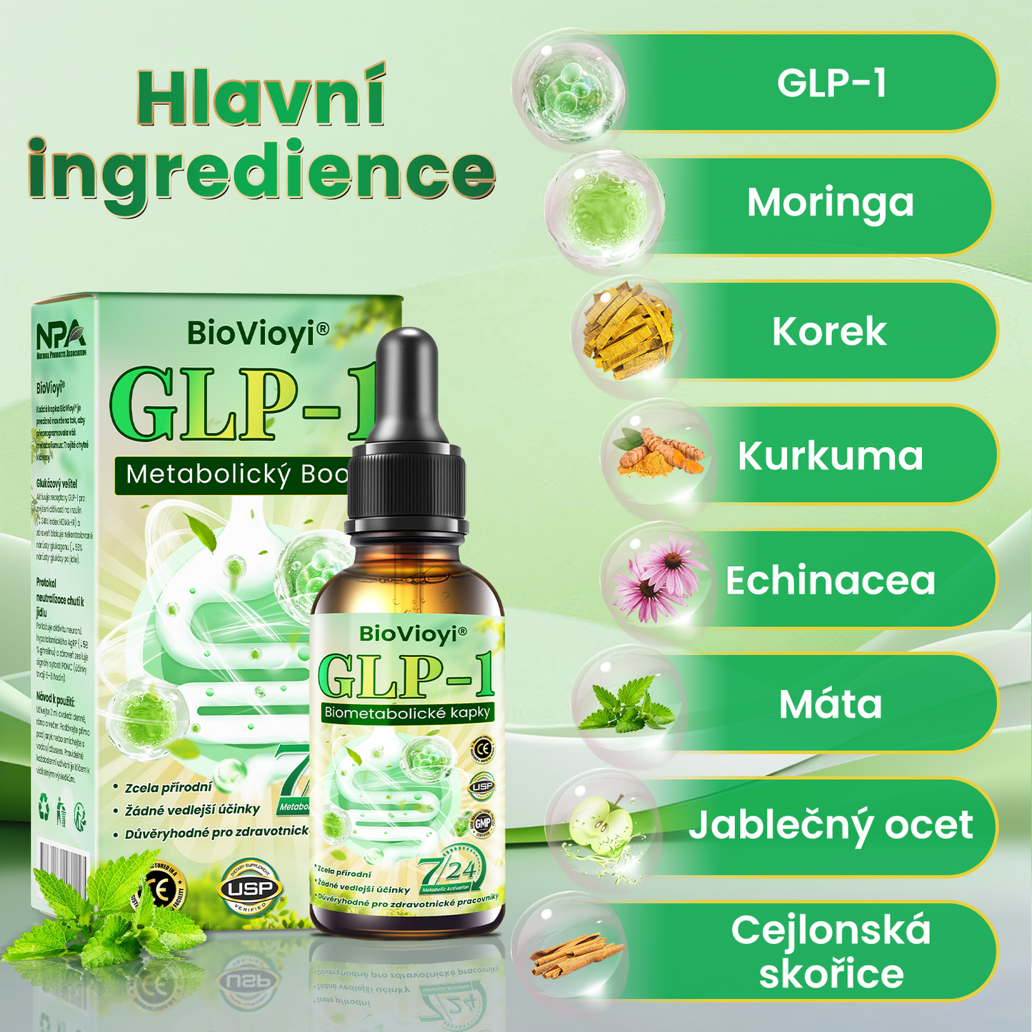 Doporučeno Klinikou Mayo | Oficiální obchod | BioVioyi® GLP-1 Metabolický Boost – kapky na hubnutí a zdraví 🔥 (Spalovač tuků v potravinářské kvalitě – vyvinutý Obesity Society)